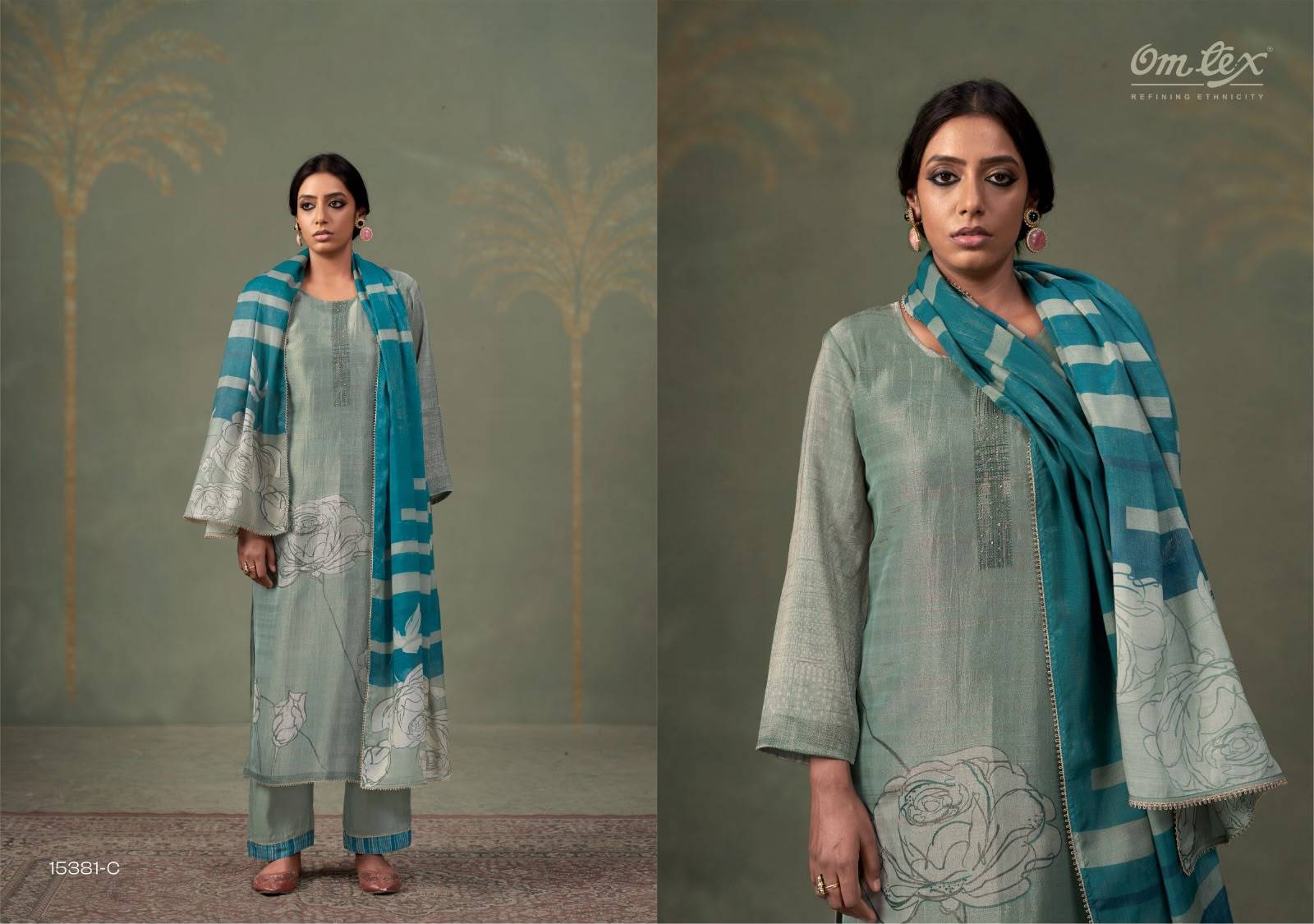 KALAKARI By OMTEX 15381A To 15381D Series Stylish Beautiful Colourful Silk Dresses At Wholesale Price